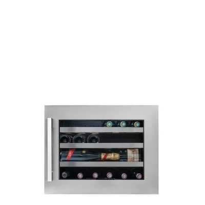 PRONTA CONSEGNA - Avintage Cantinetta vino a colonna da incasso AVI24S2X finitura inox/nero da 60 cm