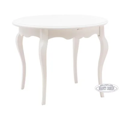 Tavolo Rotondo ROMA A in Legno Shabby Chic
