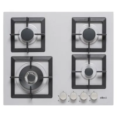 Elleci Piano cottura a gas PLANO 60 PMSP60179WS finitura M79 alluminio da 60 cm