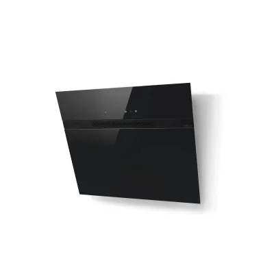 Elica Cappa aspirante a parete NEAT @ BL/A/60 PRF0199509 finitura vetro nero da 60 cm