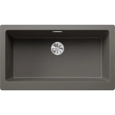 Blanco Lavello una vasca VINTERA XL 9-UF 1526800 finitura grigio vulcano da 89.6x51 cm - Filotop/Sottotop