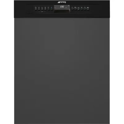Smeg Lavastoviglie parzialmente integrata da incasso PL364CN con frontalino nero da 60 cm