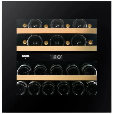 Dunavox Cantinetta vino da incasso/sottotop NOBLE-25.TO DVN-25.65DB.TO finitura nero da 59 cm