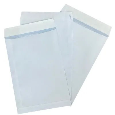 Busta a sacco fustellata bianca Usomano - Strip removibile, 230x330mm, 80gr, 500pz