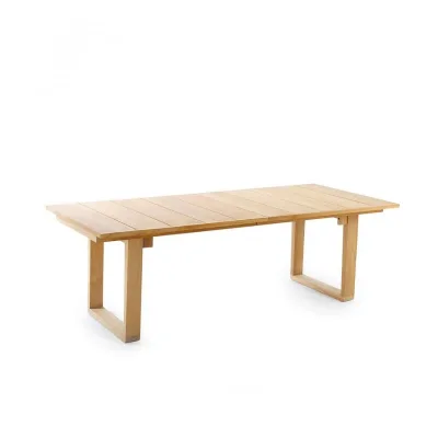 Unopiù Tavolo allungabile COSETTE in legno teak da 230(299)x100 cm