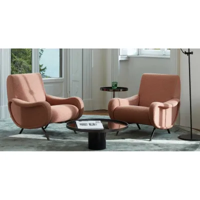 Cassina Tavolino rotondo fisso 9 con stelo in metallo e piano/base a scelta