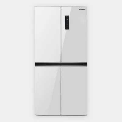 Cromberg Frigorifero Multidoor 4 porte a libera installazione HRH 4P 73 GW finitura vetro bianco da 91 cm