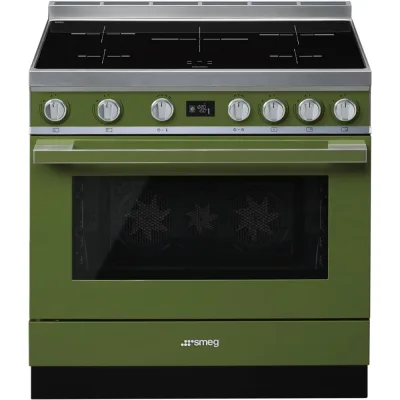 Smeg S Cucina CPF9IPOG con forno pirolitico termoventilato e piano cottura induzione finitura verde oliva da 90x60 cm - IN PROMOZIONE FINO AL 6/07
