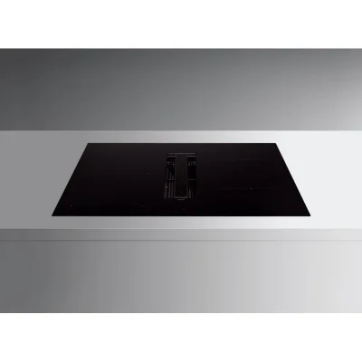 Falmec Piano cottura a induzione con cappa integrata Zero in vetroceramica nero da 76 cm