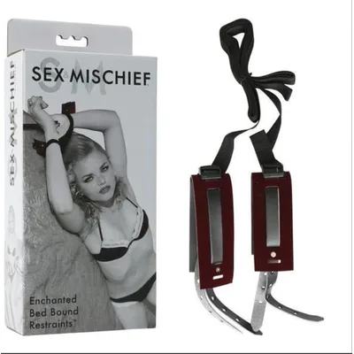 Kit Bondage Letto Manette Polsi Caviglie Cinghie Regolabili BDSM per Coppia