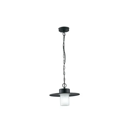Sospensione nera 1xe27 ip44 30x80cm