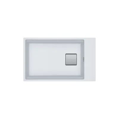 Franke: Lavello una vasca Vasche Kubus 2 Sottotop KNG 110-62 125.0529.854 finitura fragranite bianco da 62x42 cm