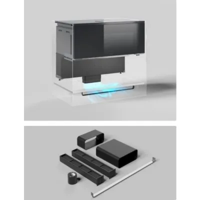 Elica: Kit installazione filtrante sotto zoccolo Plinth in KIT0203143 (min h6 cm)