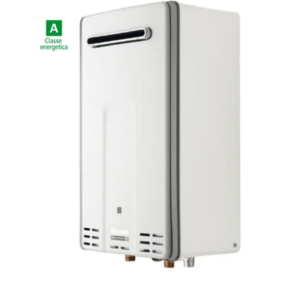 Scaldabagno per Esterno RINNAI INFINITY 28E Gpl con REU-VCM2837WD-E-NG con Pannello Comandi di Serie