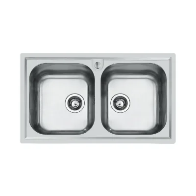 Foster Lavello due vasche 1974 960 finitura acciaio inox da 86x50 cm - IN PROMOZIONE FINO AL 30/06