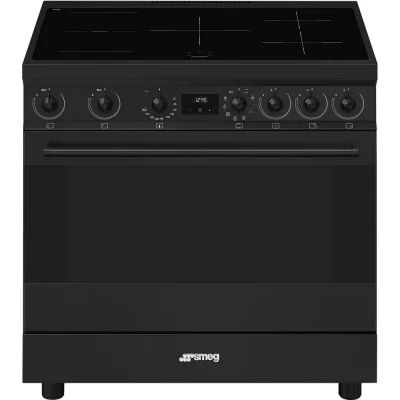 Smeg Cucina C9IMN2 con forno termoventilato e piano cottura induzione finitura nero da 90x60 cm - IN PROMOZIONE FINO AL 30/06