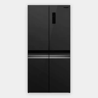 Cromberg Frigorifero Multidoor 4 porte a libera installazione HRH 4P 73 GB finitura vetro nero da 91 cm