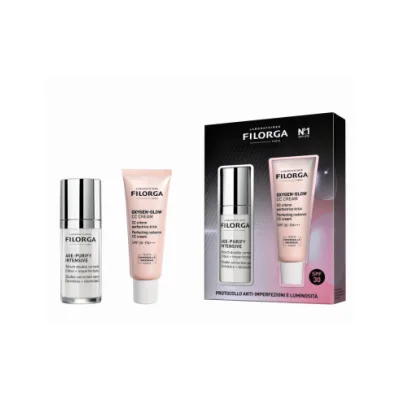 FILORGA COFFRET AGE PURIFY INTENSIVE + OXYGEN GLOW CC CREAM