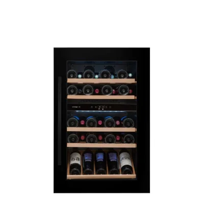 Avintage Cantinetta vino a colonna da incasso AVI88G2 finitura nero da 60 cm