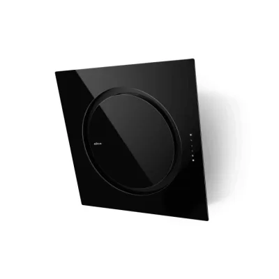 Elica Cappa filtrante a parete OM AIR @ BL/F/75 PRF0094744A finitura vetro nero da 75 cm