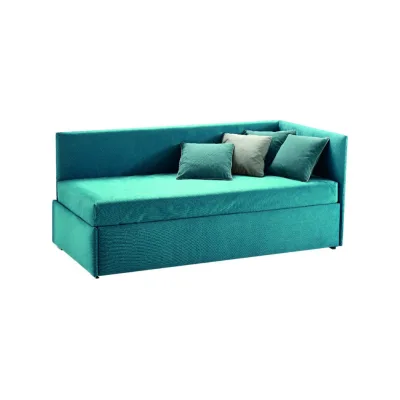Samoa Letto una piazza e mezza TWICE ANGOLO imbottito con rete da H. 86 cm - IN PROMOZIONE FINO AL 6/07