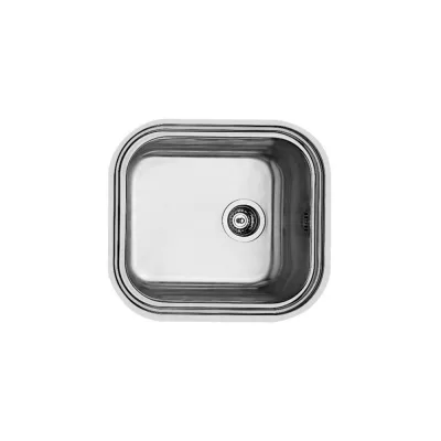 Foster Lavello una vasca 1611 060 finitura acciaio inox da 55x50 cm