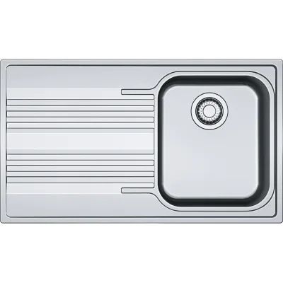 Franke: Lavello una vasca con gocciolatoio sinistro da incasso SRX 611-86 101.0356.759 in acciaio inox da 86 cm