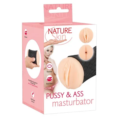 Nature Skin Pussy & Ass Masturbator Masturbatore realistico doppio foro morbido