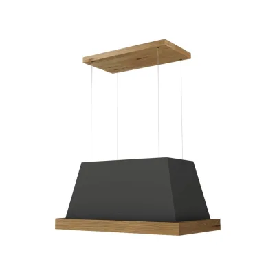 Faber Cappa a isola THEA ISOLA EV8 DG MATT F80 SC 321.0517.782 finitura grigio scuro opaco da 80 cm – Cornice non inclusa