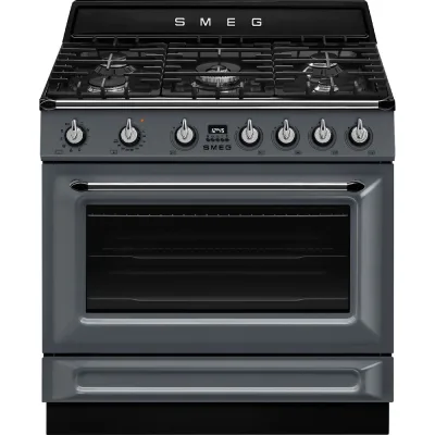 Smeg S Cucina TR90GMGR con forno termoventilato e piano cottura gas finitura slate grey da 90x60 cm - PROMOZIONE ATTIVA FINO AL 19/10