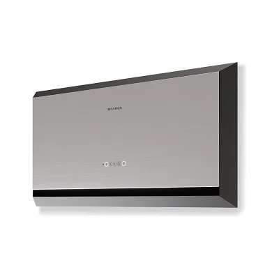 PRONTA CONSEGNA - Faber Cappa a parete TWICE ARIES X/BK MATT A90 330.0541.073 finitura acciaio inox e nero opaco da 90 cm