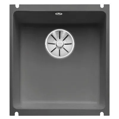 Blanco Lavello una vasca SUBLINE 375-U 1516974 in ceramica basalto da 41.4x45.6 cm - Sottotop