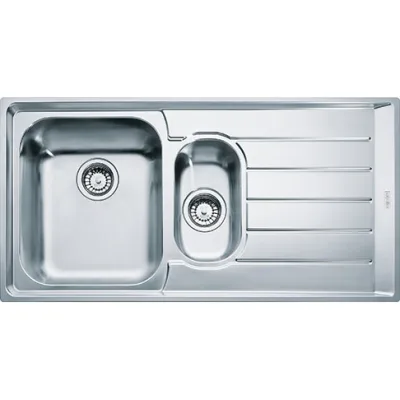 Franke: Lavello una vasca con vaschetta e gocciolatoio a destra Neptune NEX 251 127.0059.658 finitura inox da 100,4x51,4 cm