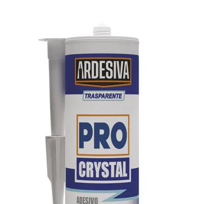 Silicone acrilico trasparente per incollaggio di profili con presa forte