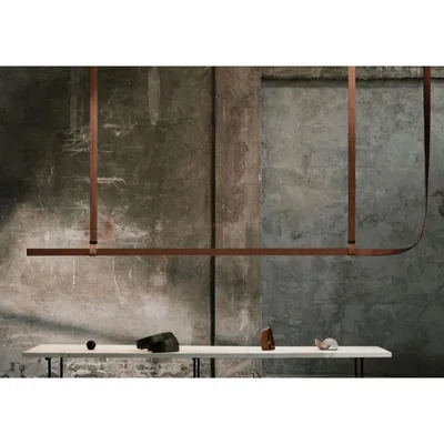 Flos Lampada a sospensione a luce diretta/indiretta Belt Fabric in diverse finiture