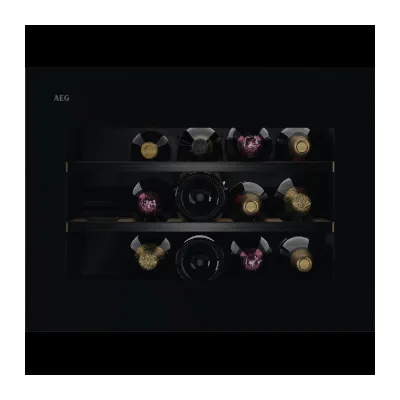 PRONTA CONSEGNA - AEG Cantina vino NKW 8P21K AB finitura nero lucido da 60 cm