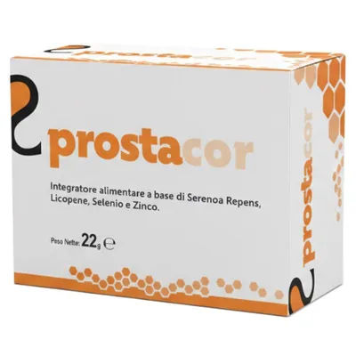 Prostacor 30 capsule senza glutine naturalmente privo di lattosio