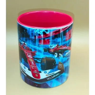 Tazza F1 Ferrari Leclerc e Hamilton
