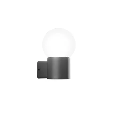 Applique per esterni antracite moderna in alluminio, 1 luce E27, 28x22.7cm