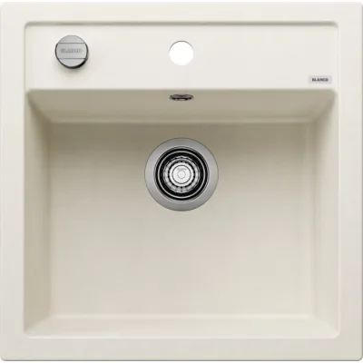 Blanco | Lavello una vasca DALAGO 5 1527061 finitura soft white da 51.5x51 cm - Sopratop