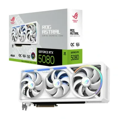 ASUS ROG Astral GeForce RTX 5080 16GB GDDR7 WHITE OC Edition