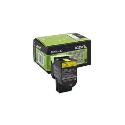 TONER ORIGINALE LEXMARK CX310 CX410 80C2SY0 GIALLO 2K 802SY