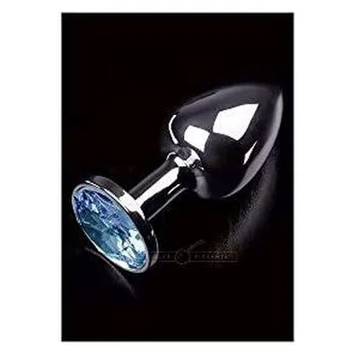 Plug anale Dolce Piccante Jewellery Small acciaio 7,5 cm gemma blu unisex