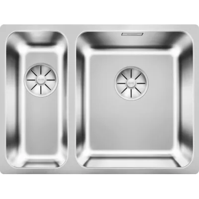 Blanco | Lavello una vasca DX con vaschetta SOLIS 340/180-U 1526128 in acciaio inox da 58.5x44 cm - Sottotop