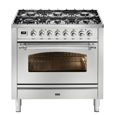 Ilve Cucina P09N da incasso Nostalgie P096DNE3 piano cottura 6 fuochi con dual da 90 cm - PROMOZIONE ATTIVA FINO AL 19/10