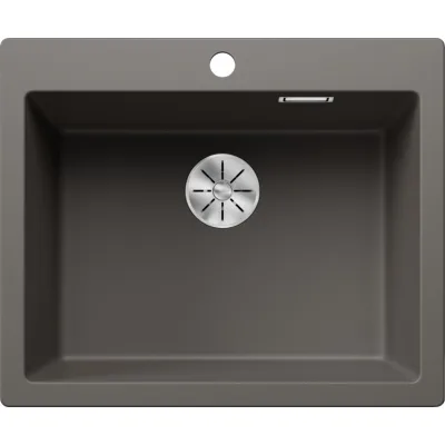 Blanco Lavello una vasca PLEON 6 1527320 finitura grigio vulcano da 61.5x51 cm - Sopratop