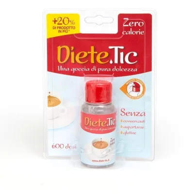 DIETE TIC DOLCIFICANTE LIQUIDO 60 ml zero calorie 1200 gocce senza glutine