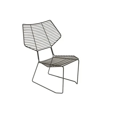 Horm Poltroncina da giardino Alieno Peacock art. CM8936 con struttura in metallo