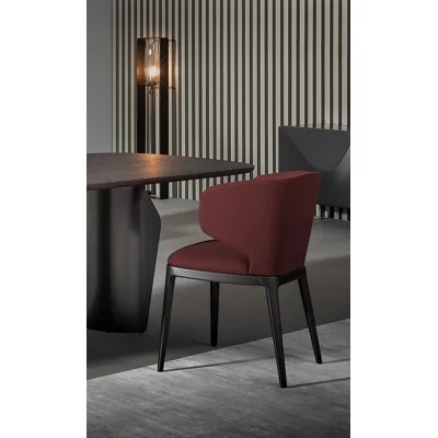 Bonaldo Sedia Miss Joy con gambe in legno e seduta a scelta