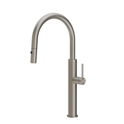 Gessi Miscelatore monocomando con doccetta estraibile Kitchen 60022 239 finitura Steel Brushed - IN PROMOZIONE FINO AL 6/07